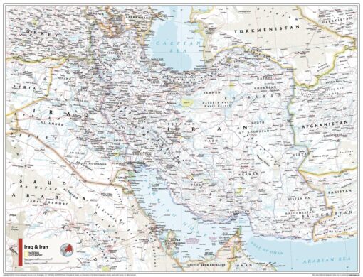 Iraq and Iran - Atlas of the World, 11th Edition by National Geographic