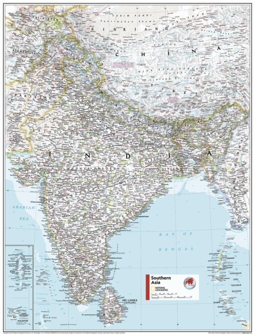 Southern Asia - Atlas of the World, 11th Edition by National Geographic