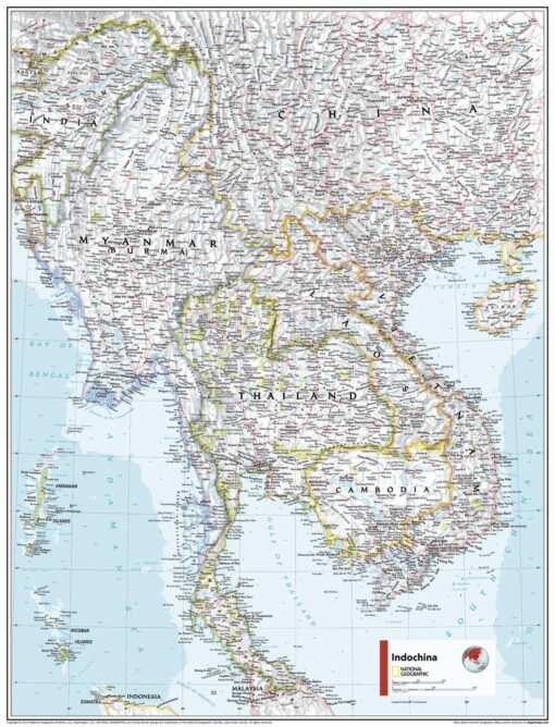 Indochina - Atlas of the World, 11th Edition by National Geographic