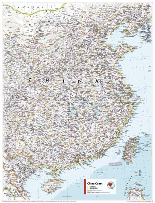 China Coast - Atlas of the World, 11th Edition by National Geographic
