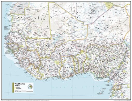 West Central Africa - Atlas of the World, 11th Edition by National Geographic