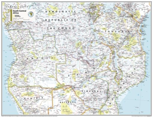 South Central Africa - Atlas of the World, 11th Edition by National Geographic