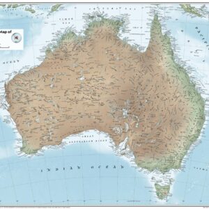 Australia Physical - Atlas of the World, 11th Edition by National Geographic