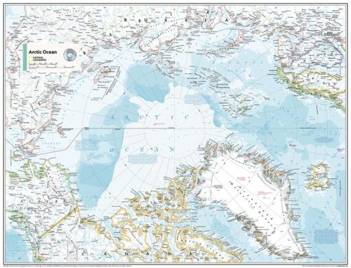 Arctic Ocean Political - Atlas of the World, 11th Edition by National Geographic