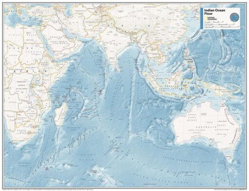 Indian Ocean Floor - Atlas of the World, 11th Edition by National Geographic