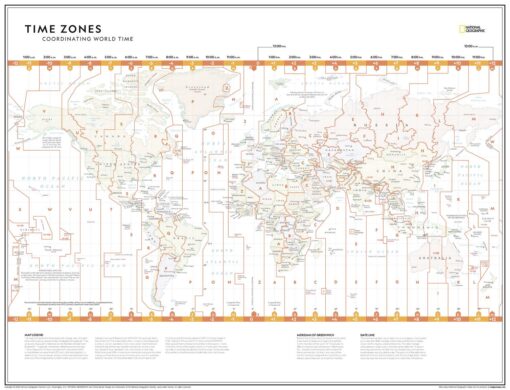 Time Zones: Coordinating World Time - Atlas of the World, 11th Edition by National Geographic