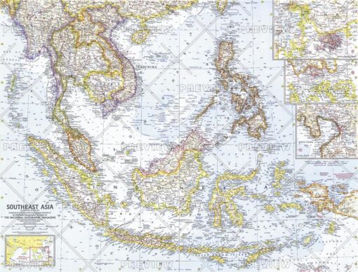 Southeast Asia  -  Published 1961 by National Geographic