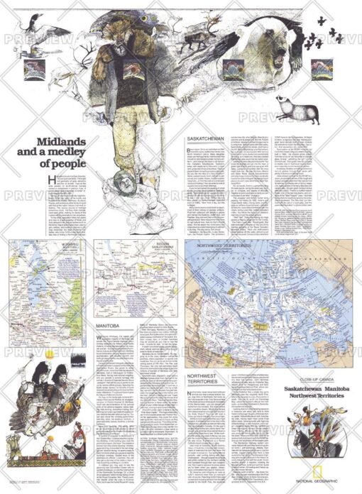 Saskatchewan and Manitoba  -  Published 1979 by National Geographic
