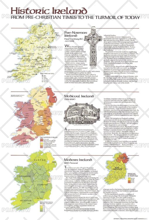 Historic Ireland Theme - Published 1981 by National Geographic