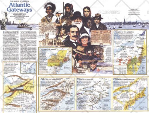 Making of America, Atlantic Gateways Theme - Published 1983 by National Geographic