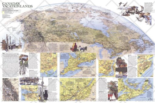 Canada Vacationlands  -  Published 1985 by National Geographic