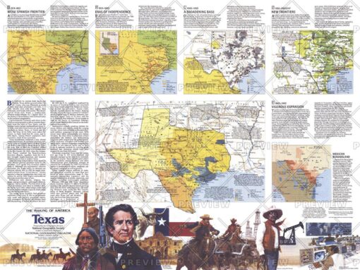 The Making of America, Texas Theme - Published 1986 by National Geographic
