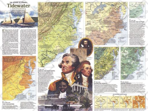 Tidewater and Environs Theme - Published 1988 by National Geographic