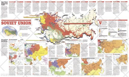Soviet Union Theme  -  Published 1990 by National Geographic