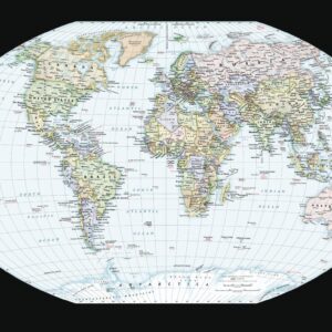 World Contemporary Wall Map - Compact by National Geographic