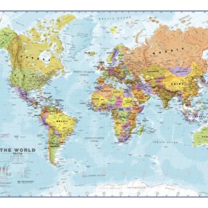 Political World Map by Maps International
