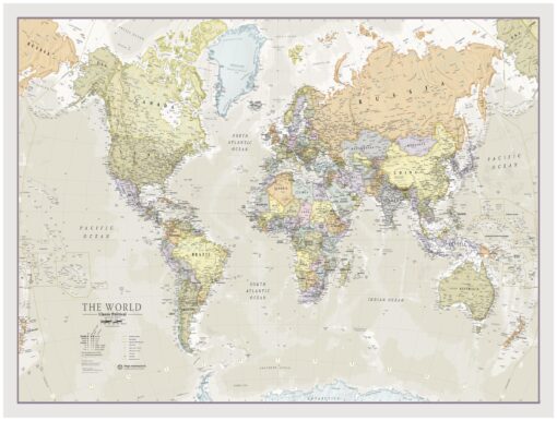 Classic World Map by Maps International
