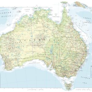 Australia Atlas Plate by Collins
