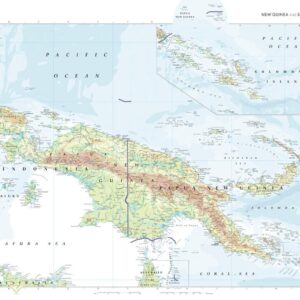 Papua New Guinea and Solomon Islands Atlas Plate by Collins