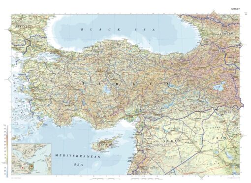 Turkey Atlas Plate by Collins