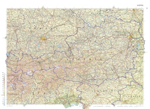 Austria Atlas Plate by Collins