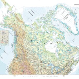 Canada and Greenland Atlas Plate by Collins