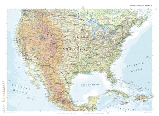 USA Atlas Plate by Collins