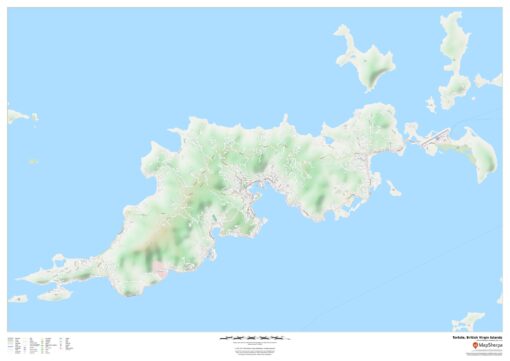 Tortola, British Virgin Islands by MapSherpa