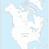 North America Coloring Map by Cosmographics