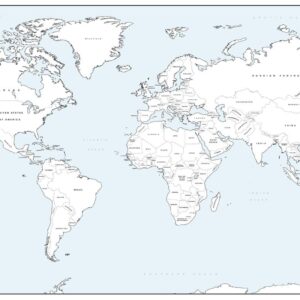 World Coloring Map by Cosmographics
