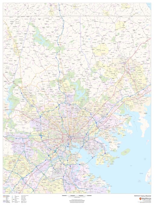 Baltimore County, Maryland by MapSherpa