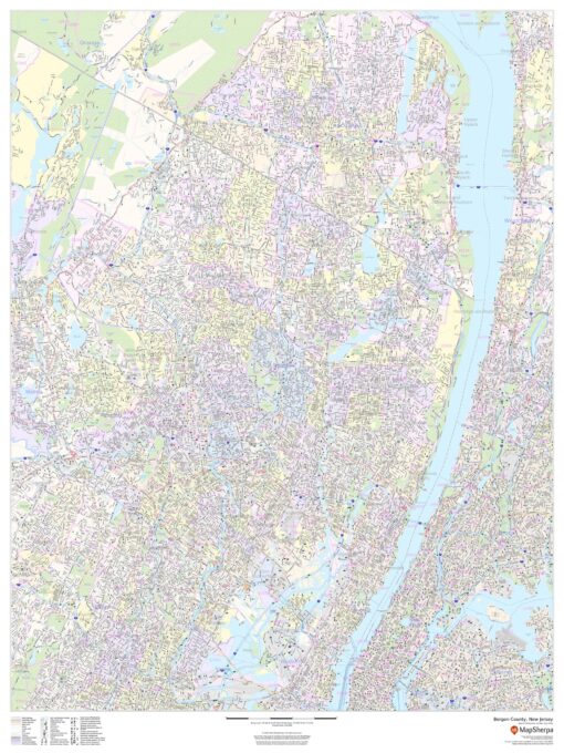 Bergen County, New Jersey by MapSherpa
