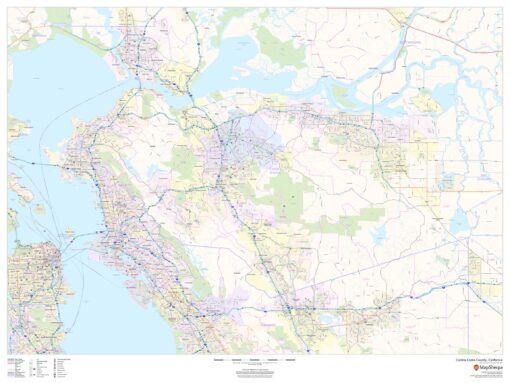 Contra Costa County, California by MapSherpa