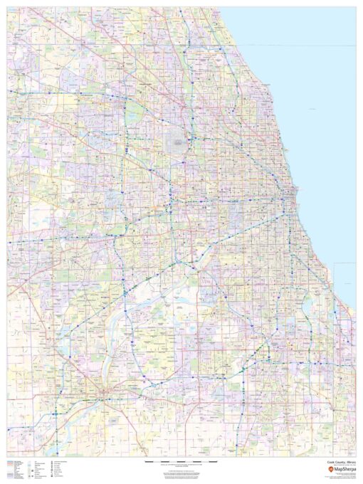 Cook County, Illinois by MapSherpa