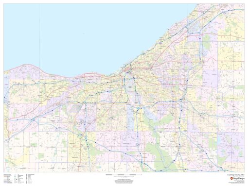 Cuyahoga County, Ohio by MapSherpa