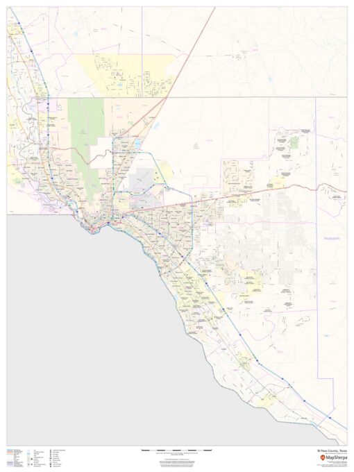 El Paso County, Texas by MapSherpa