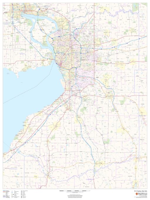Erie County, New York by MapSherpa