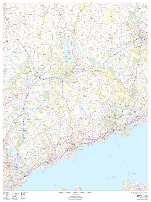 Fairfield County, Connecticut by MapSherpa