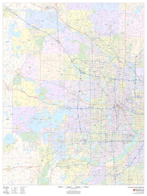 Hennepin County, Minnesota by MapSherpa