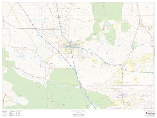 Kern County, California by MapSherpa