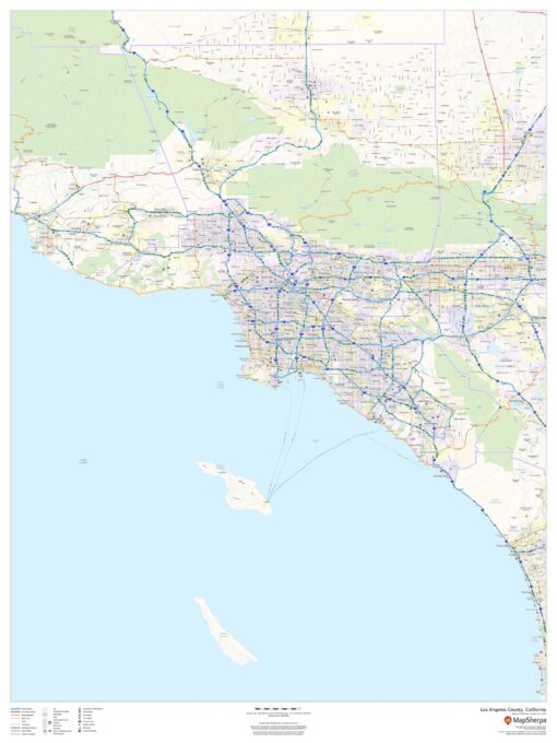 Los Angeles County, California by MapSherpa