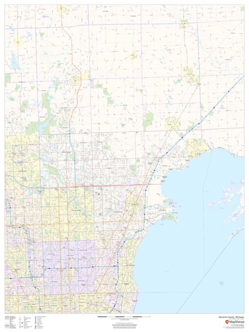 Macomb County, Michigan by MapSherpa