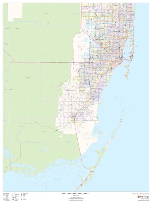 Miami-Dade County, Florida by MapSherpa
