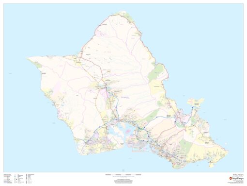 O'ahu, Hawai'i by MapSherpa