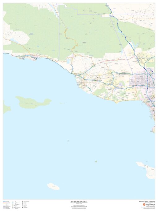 Ventura County, California by MapSherpa