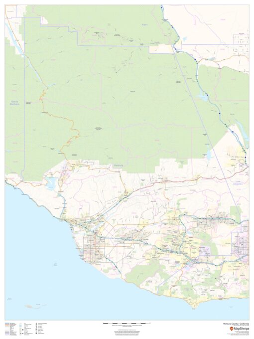 Ventura County, California (Mainland) by MapSherpa