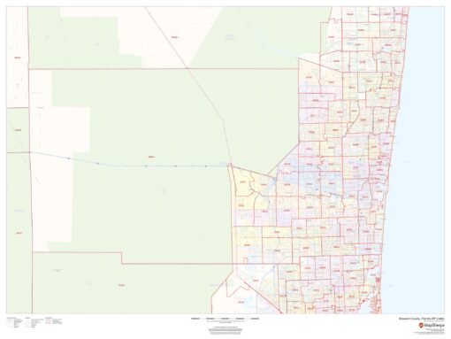 Broward County, Florida ZIP Codes by MapSherpa