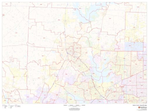 Denton County, Texas ZIP Codes by MapSherpa
