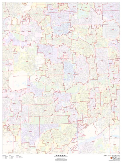 DuPage County, Illinois ZIP Codes by MapSherpa