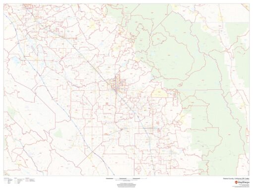 Fresno County, California ZIP Codes by MapSherpa